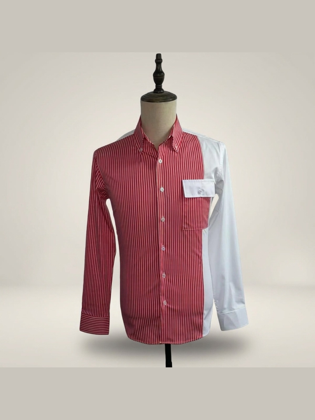 Chemise Bicolore Rouge & Blanc — Rouge & blanc