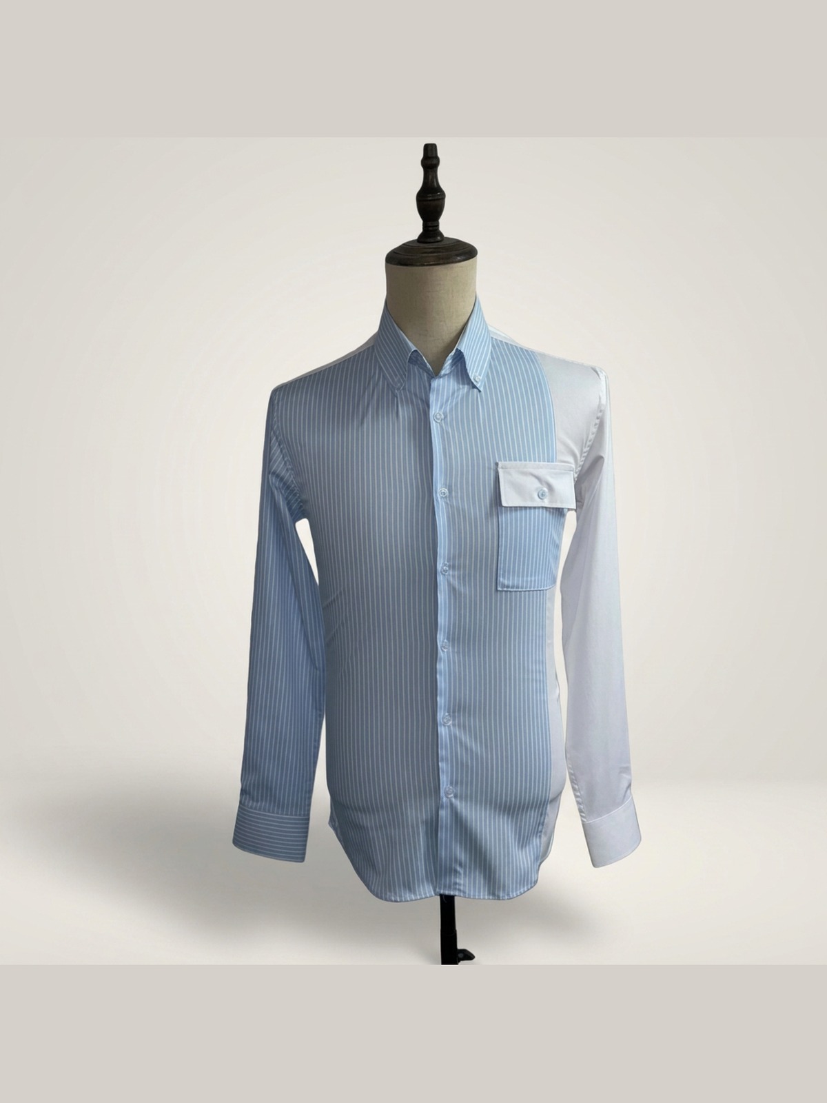 Chemise Bicolore Bleu Clair & Blanc — Bleu clair & blanc